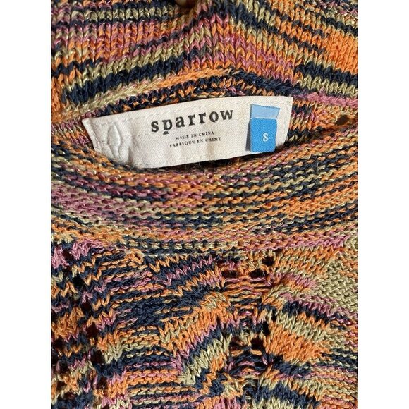 Sparrow Anthropologie Sweater Women Multicolor Crop Size Small - Picture 3 of 6